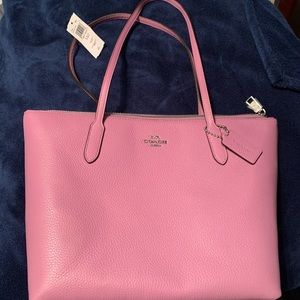 Coach zip top tote